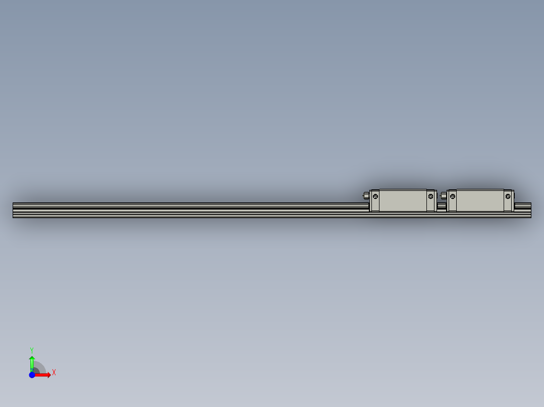 滑轨EGH15CAEL450前视图