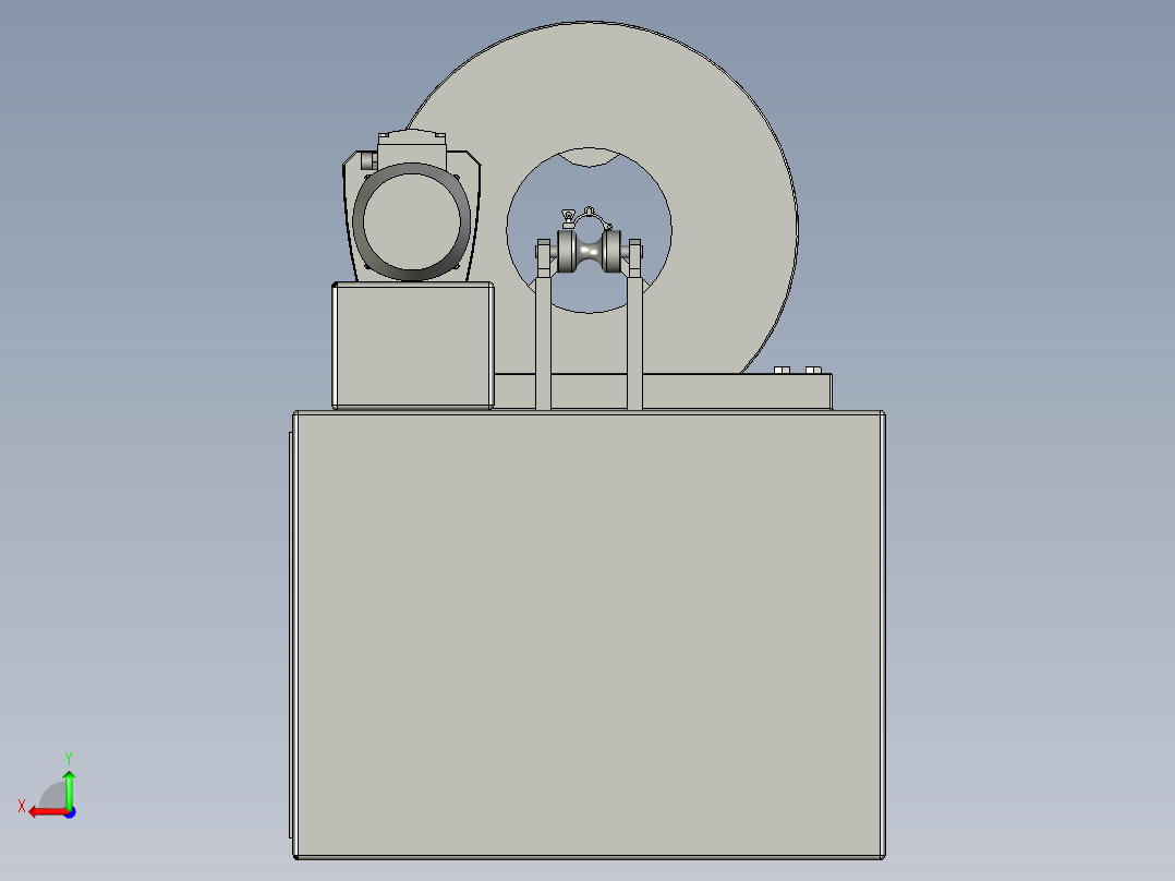 管材盘转封装设备后视图