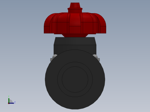 双由令隔膜阀(Double Union Diaphragm Valve))左视缩略图