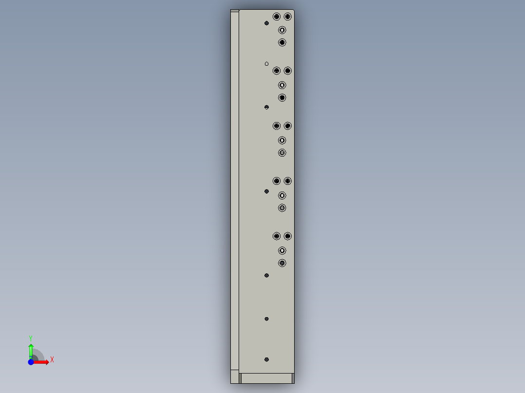 缠绕膜流道组件前视图