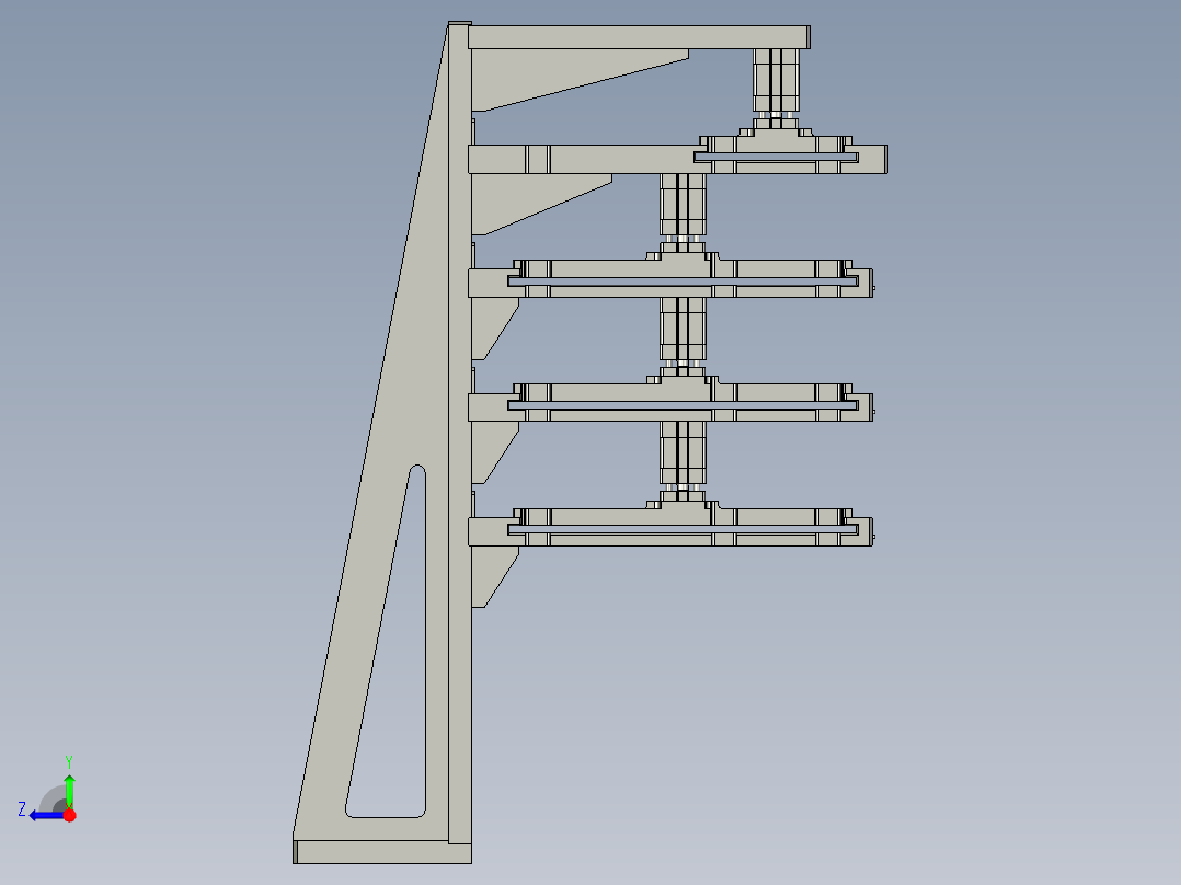 缠绕膜流道组件右视图