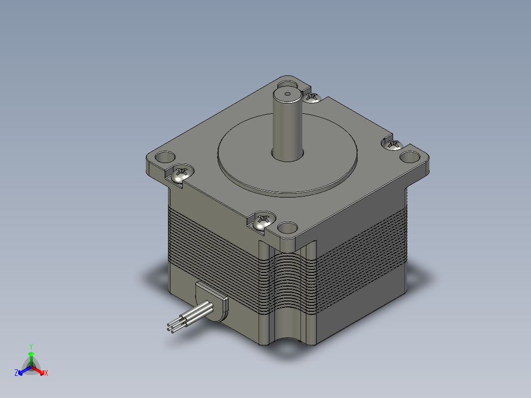 Nema23StepperMotorlength41mm正等轴测图