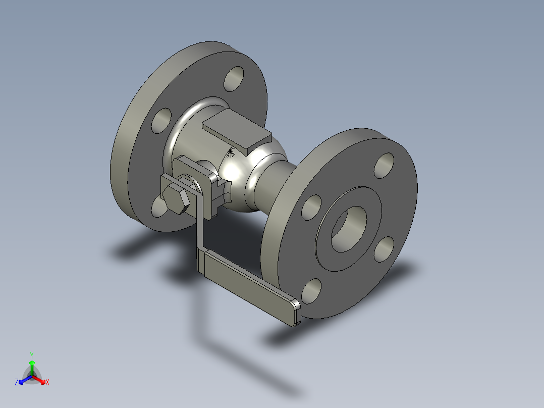 M40S-DN40-ANSI300_id2008_x_t正等轴测图