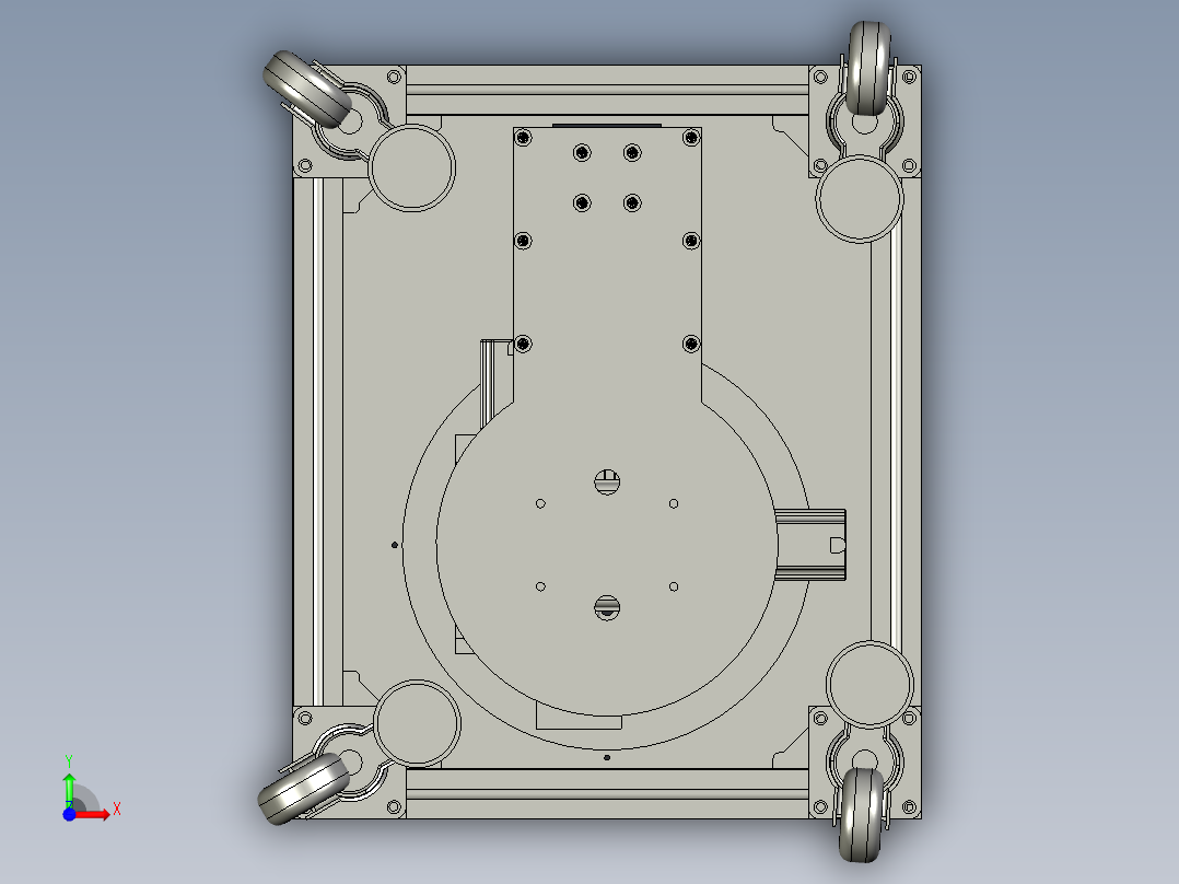 旋转式手动锡焊装置前视图