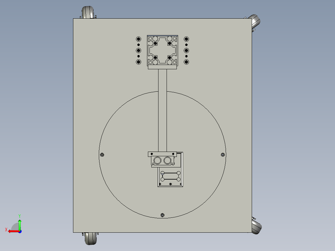 旋转式手动锡焊装置后视图