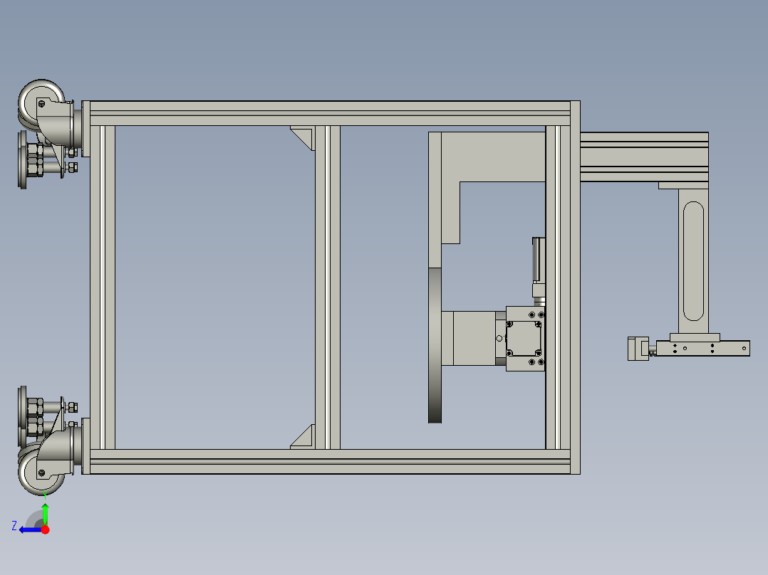 旋转式手动锡焊装置右视图