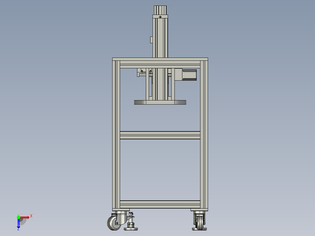 旋转式手动锡焊装置俯视图