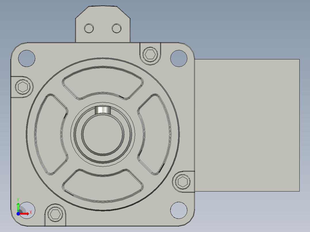 60-90系列伺服电机前视图