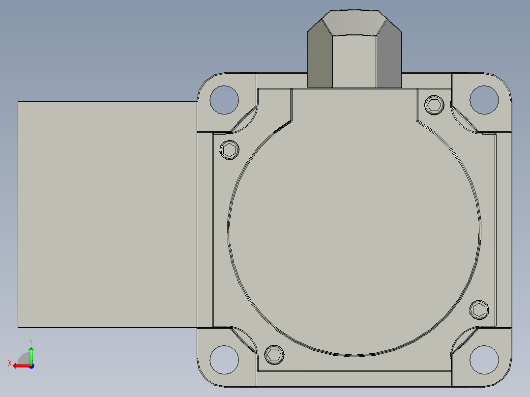60-90系列伺服电机后视图