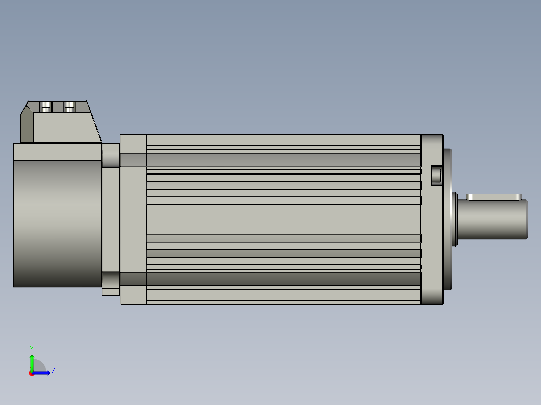 60-90系列伺服电机左视图