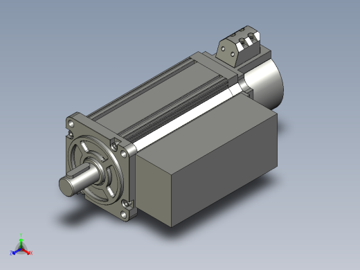 60-90系列伺服电机正等轴测缩略图