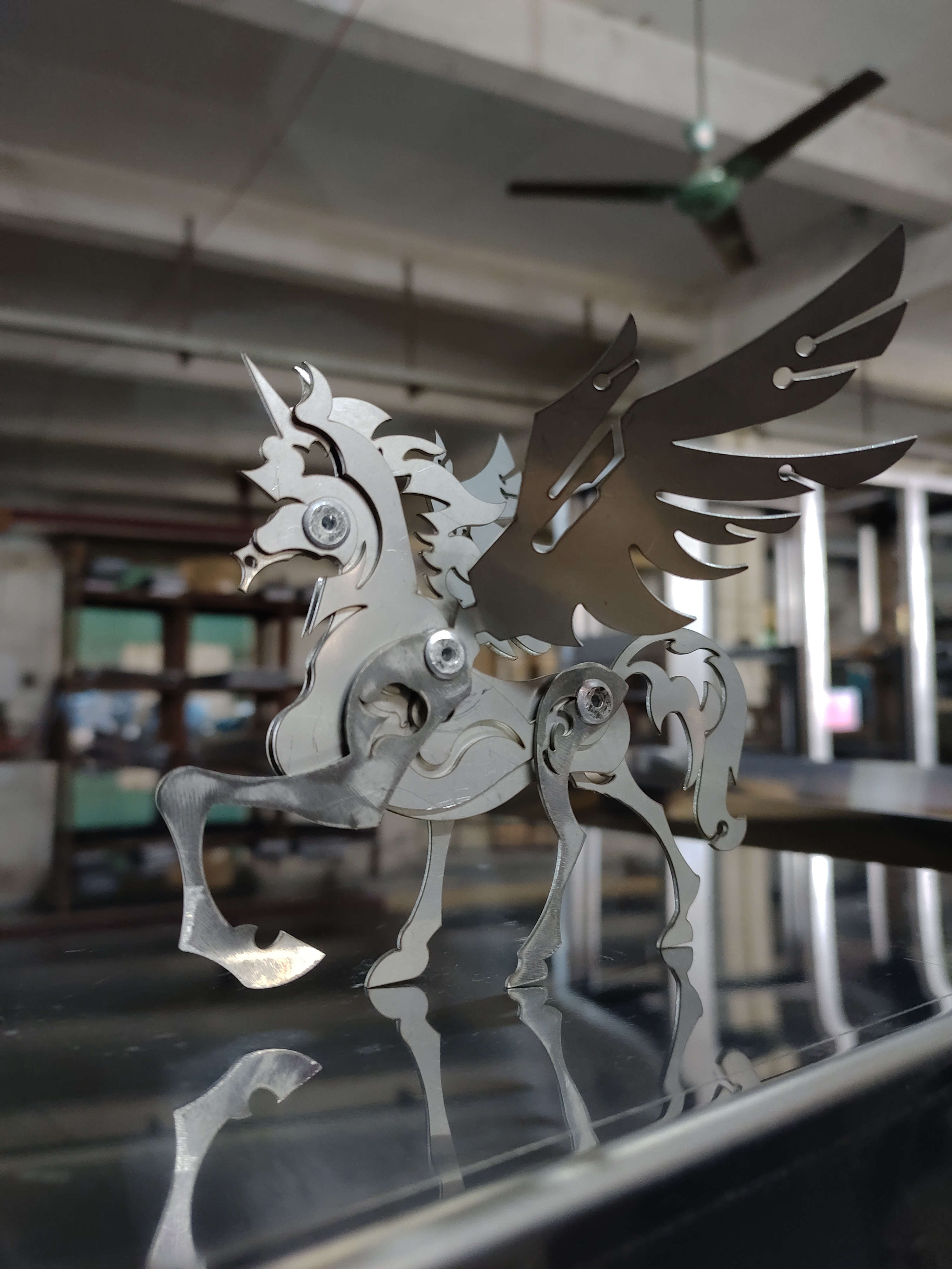 独角兽-拼装激光工艺品
