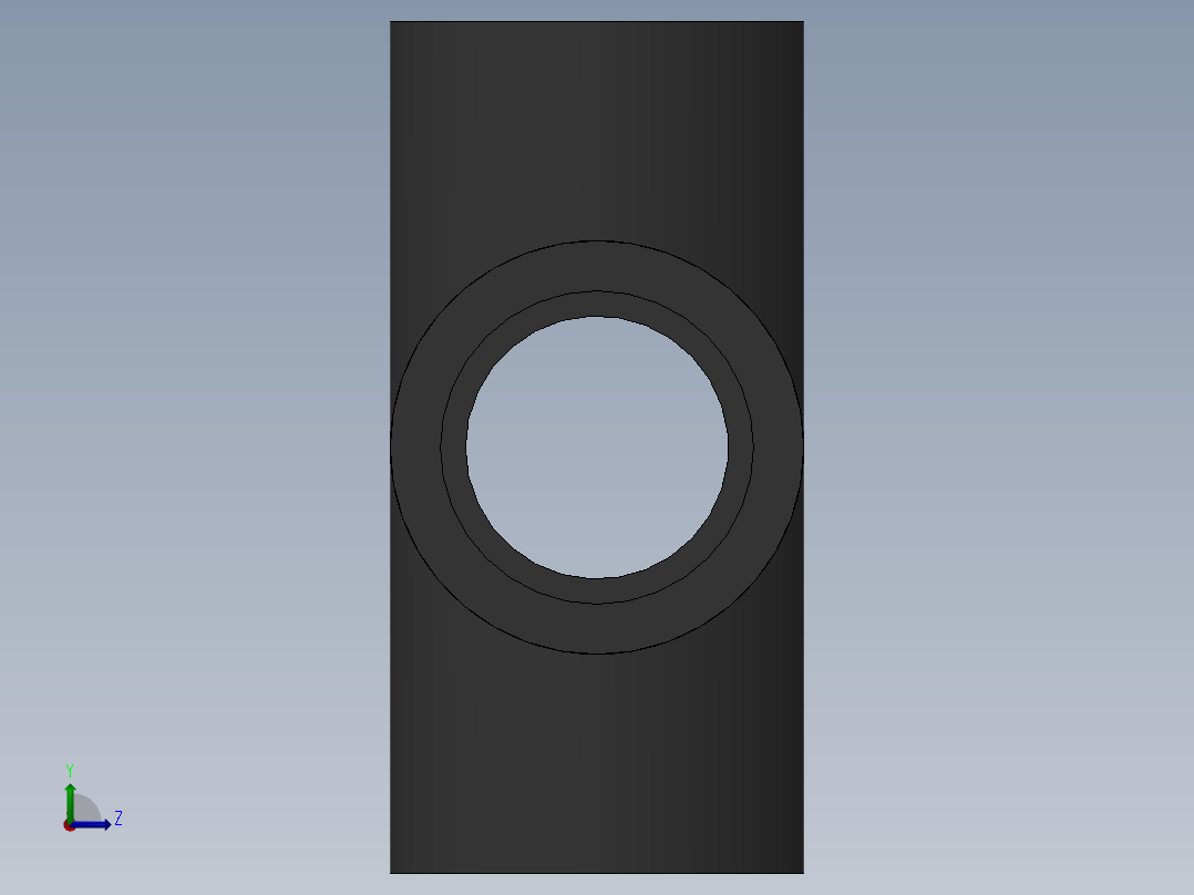 Cross DN20 PN10 U-PVC左视图