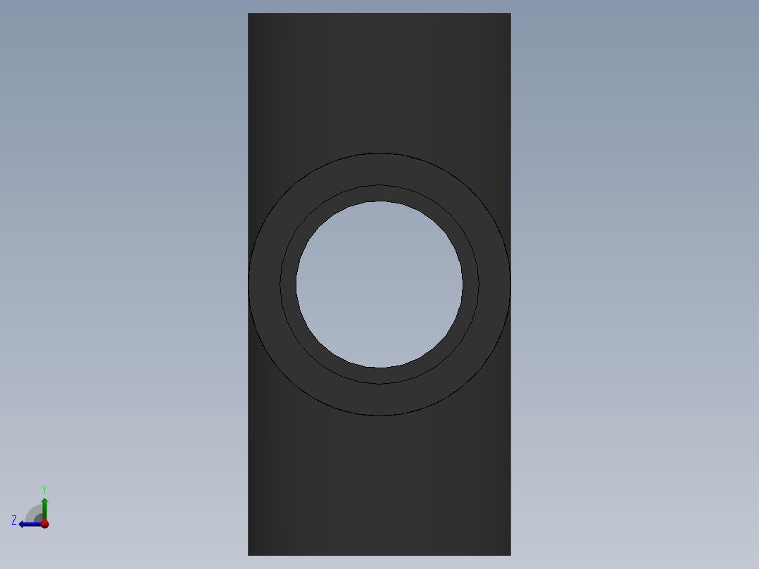 Cross DN20 PN10 U-PVC右视图