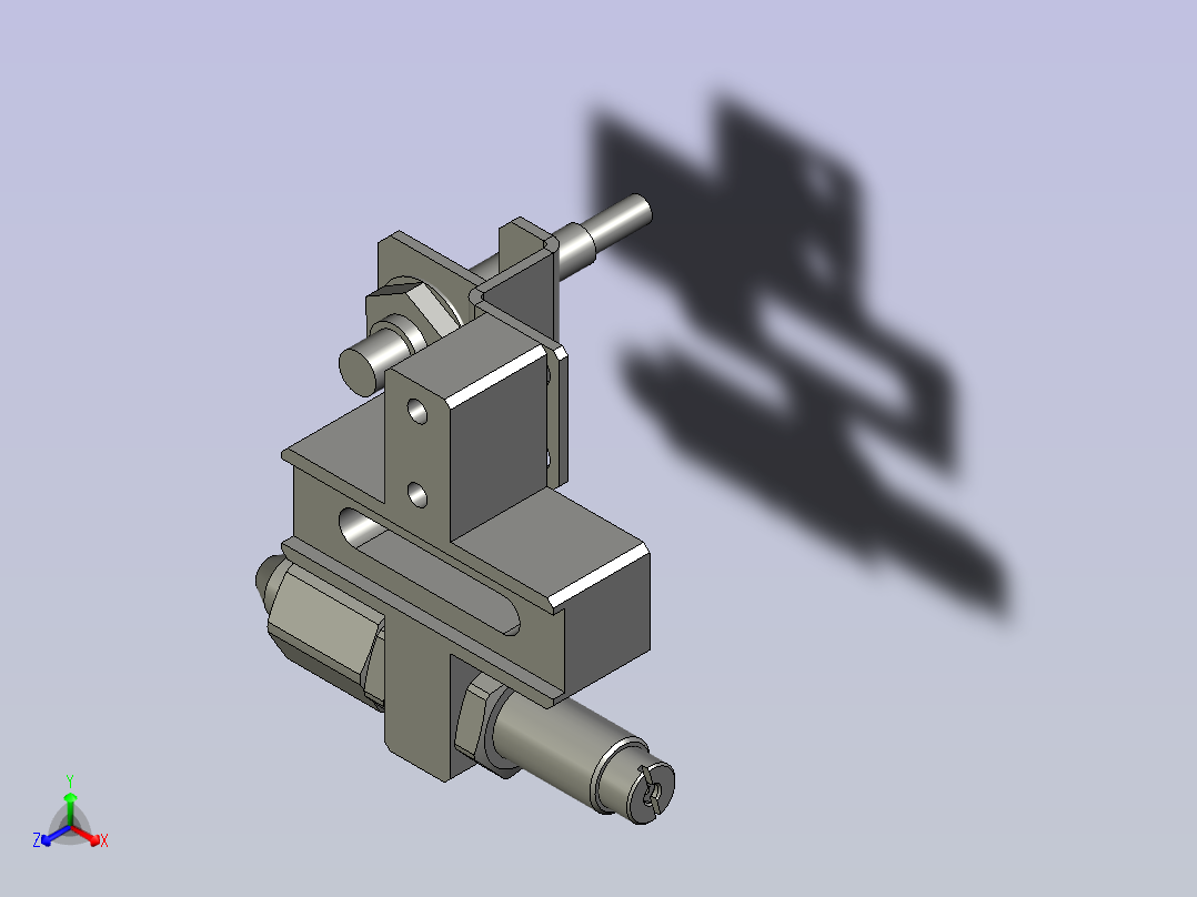 限位块正等轴测图