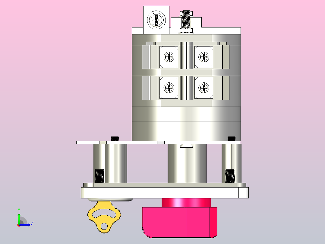 HZ12-40_06组合开关三维模型202101左视图