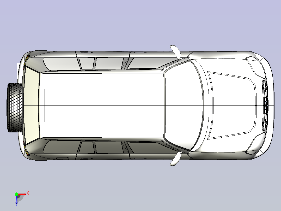 丰田车外形俯视图