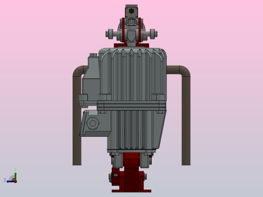 YW、YWB系列电力液压鼓式制动器YW160-220-ⅡB-WC.RL.WC右视缩略图