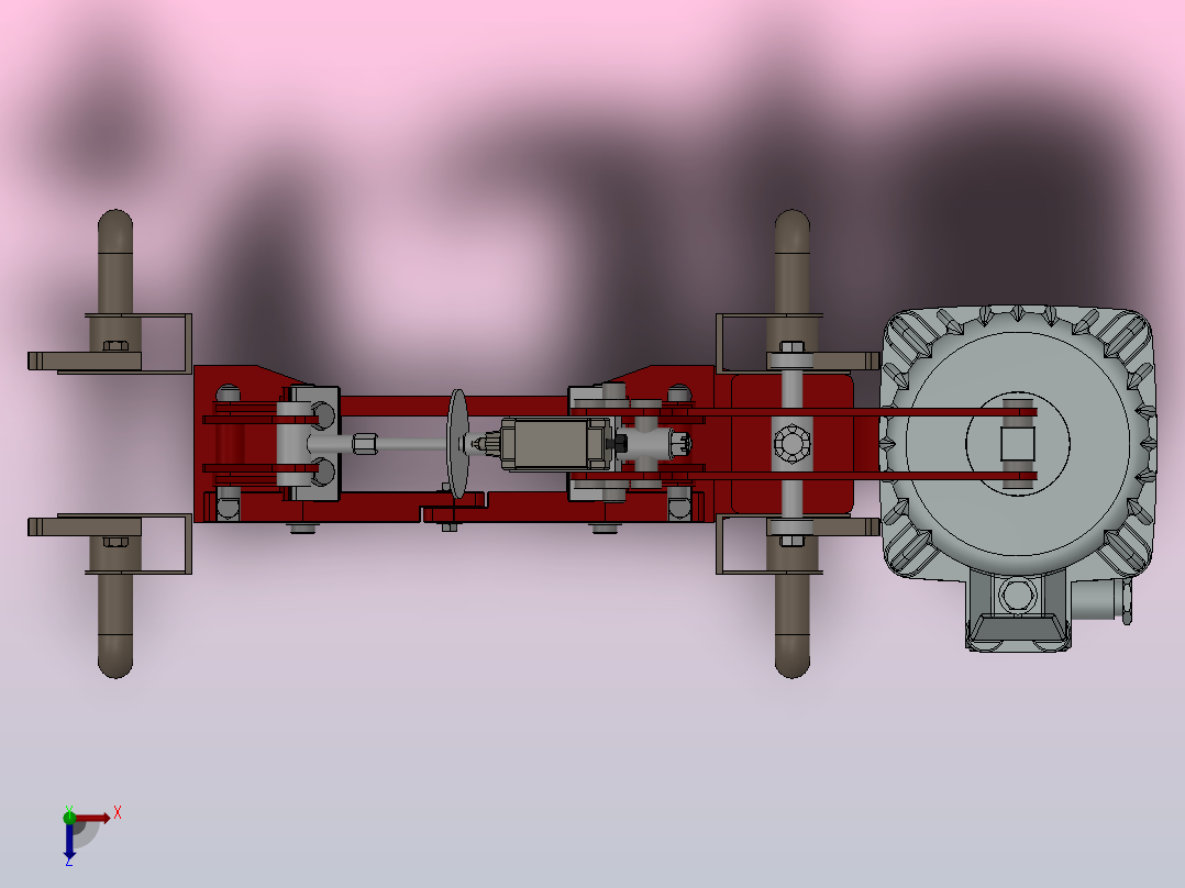 YW、YWB系列电力液压鼓式制动器YW160-220-ⅡB-WC.RL.WC俯视图