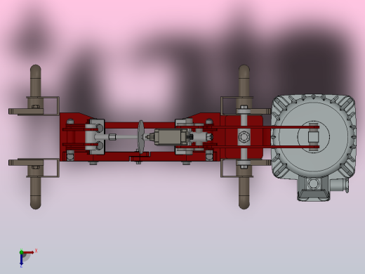 YW、YWB系列电力液压鼓式制动器YW160-220-ⅡB-WC.RL.WC俯视缩略图