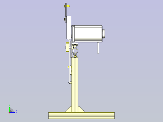 一种带突起的工件老化试验夹具3D模型左视缩略图