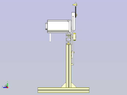 一种带突起的工件老化试验夹具3D模型右视缩略图