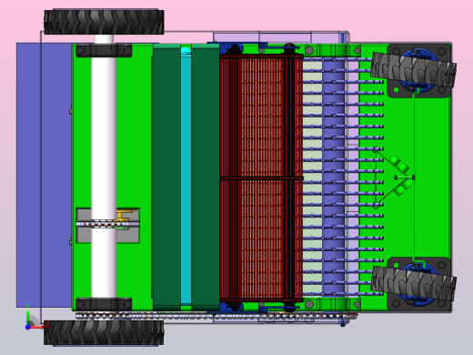 草坪垃圾自动清理回收机前视缩略图