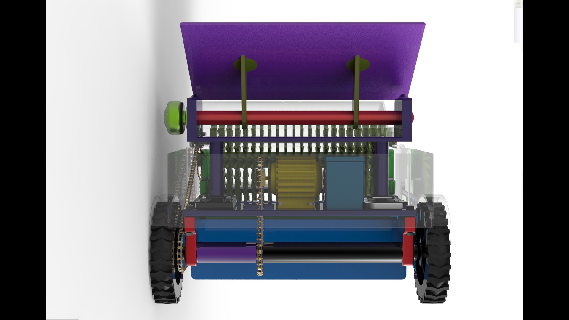 草坪垃圾自动清理回收机