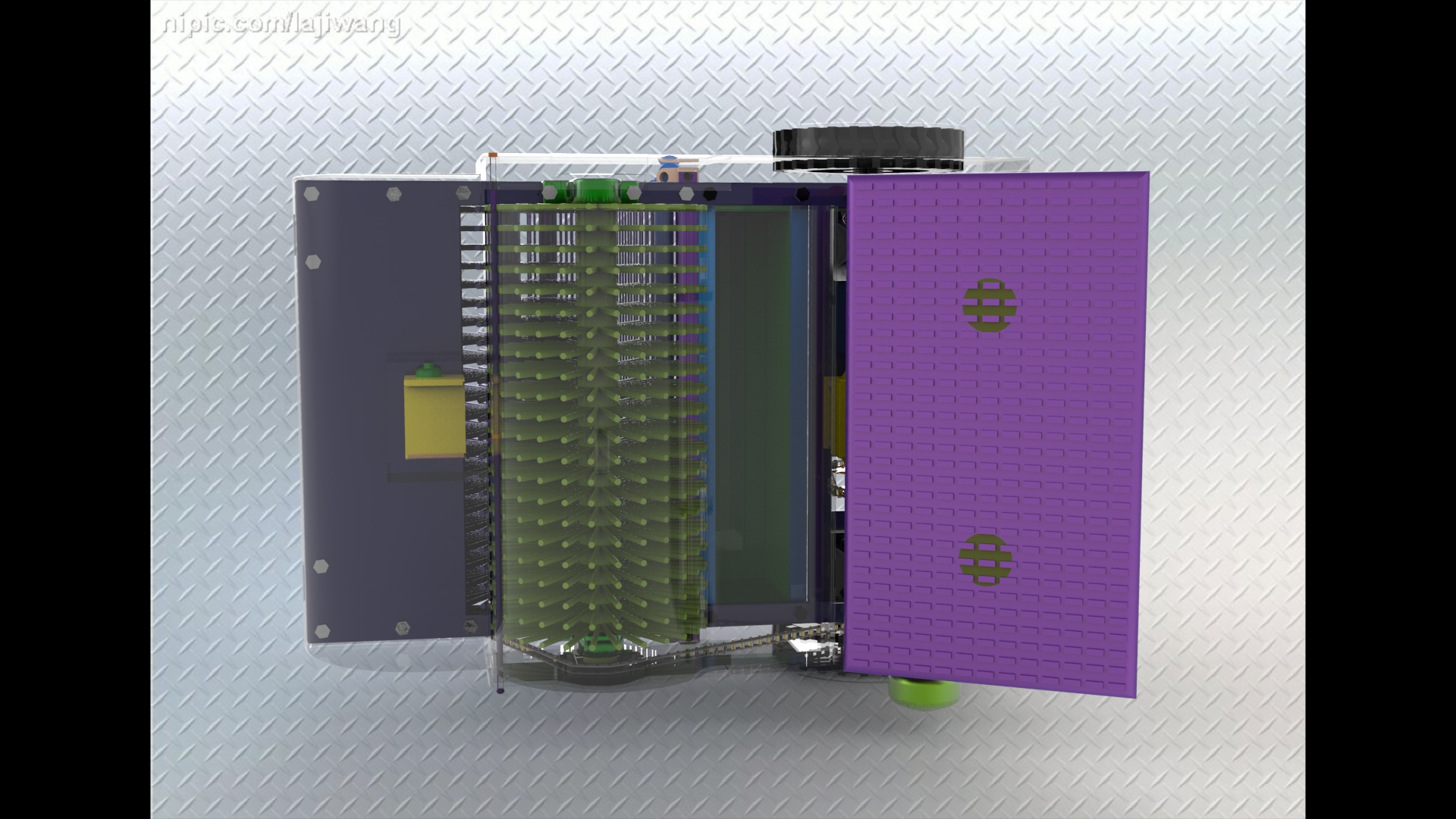 草坪垃圾自动清理回收机