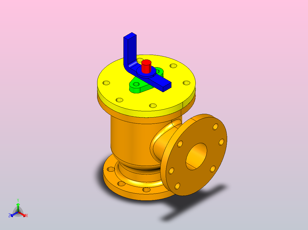 进料止回阀主视图