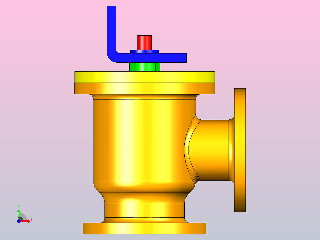 进料止回阀前视图