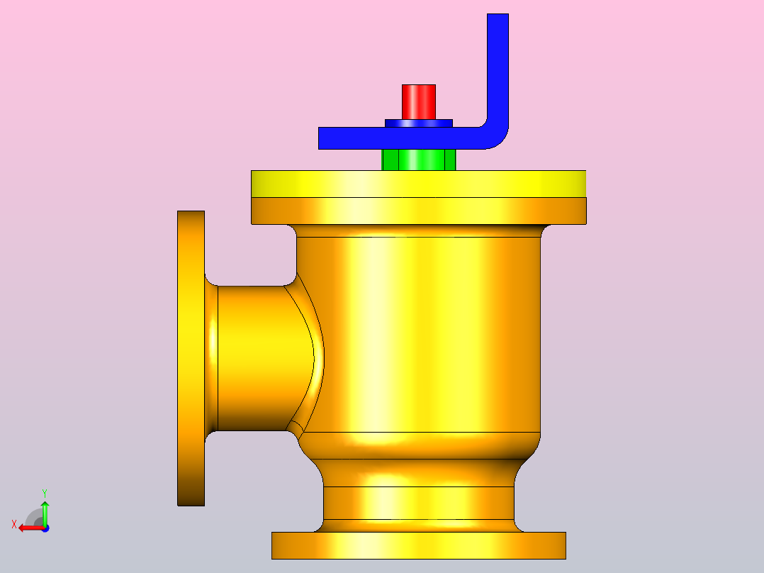 进料止回阀后视图