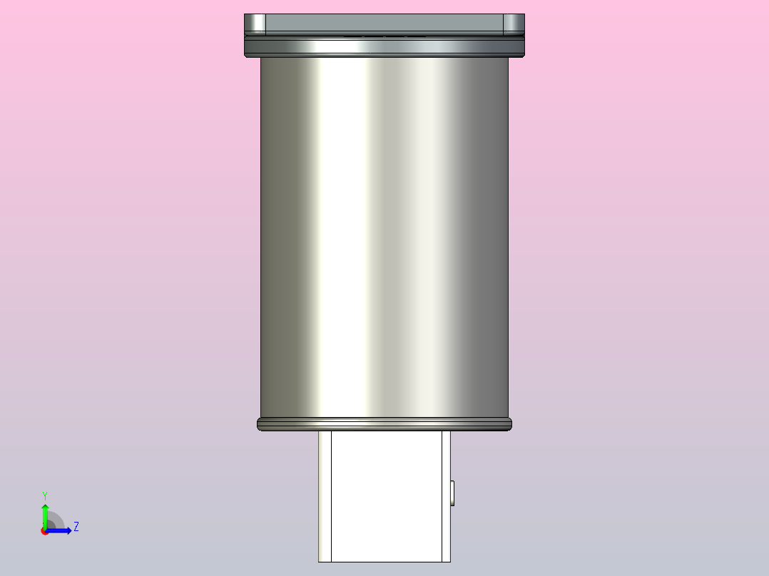 BZMJ(0.4～0.48)-1～5kvar-3自愈式低电压并联电容器三维模型202202左视图