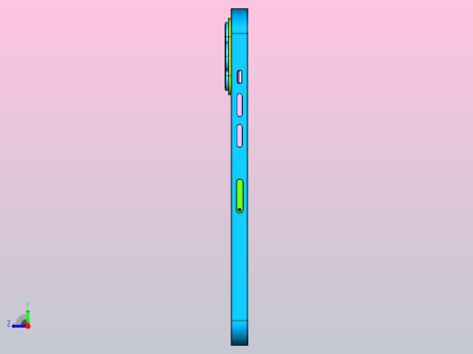 Phone 12 Pro Max的精确3D模型右视缩略图
