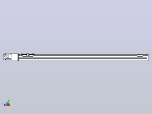 滚珠丝杠直线轴内置导轨TPA-GCR-80-1610C-L1100-M-M20-N3右视缩略图
