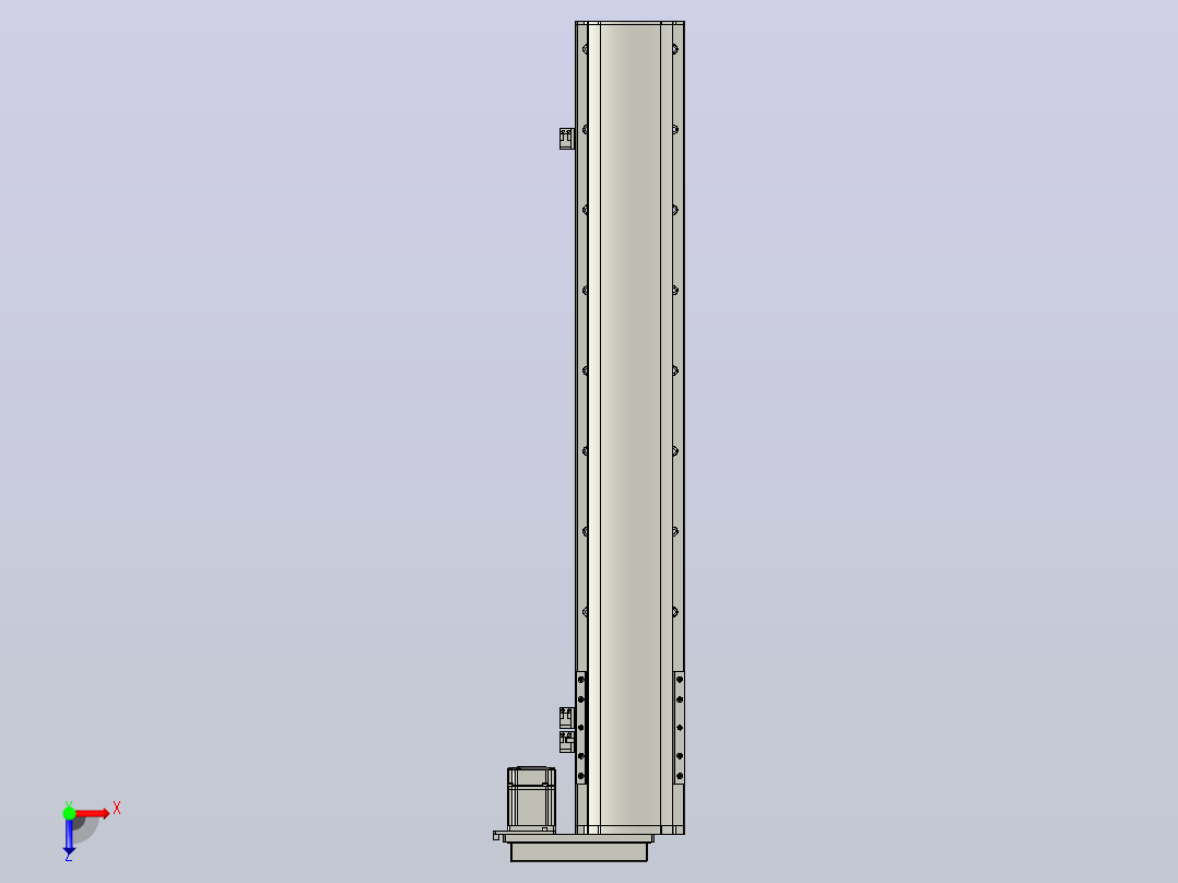 MT136BS半封闭丝杆滑台[MT136BS.L#.750.BR.P40.C3]俯视图
