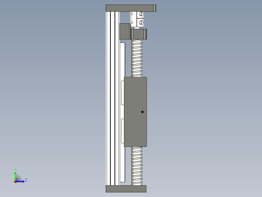 SXG10080-100mm - SFU1605 CNC 线性滑轨左视缩略图