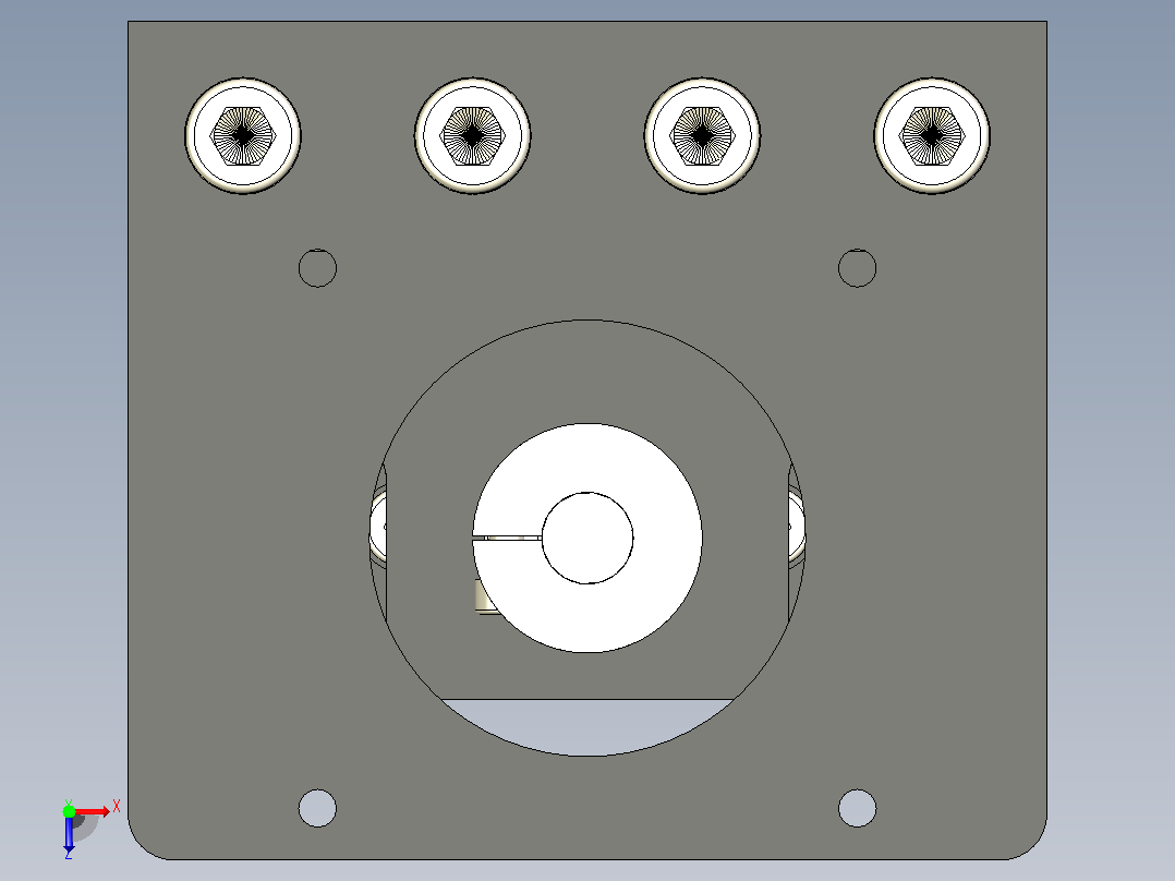 SXG10080-100mm - SFU1605 CNC 线性滑轨俯视图