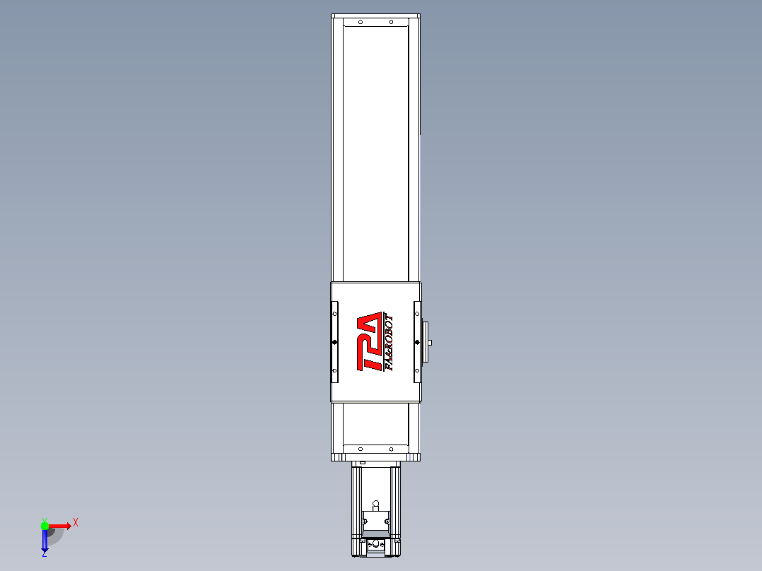 滚珠丝杠直线轴带导轨全封闭TPA-HCR-110D-1610C-L300-M-Y-P40-N3俯视图