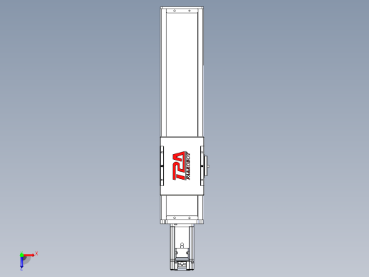滚珠丝杠直线轴带导轨全封闭TPA-HCR-110D-1610C-L300-M-Y-P40-N3俯视缩略图