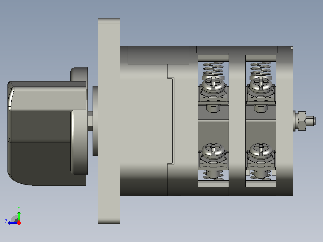 HZ5-10_1.7 L03组合开关三维模型202012右视图