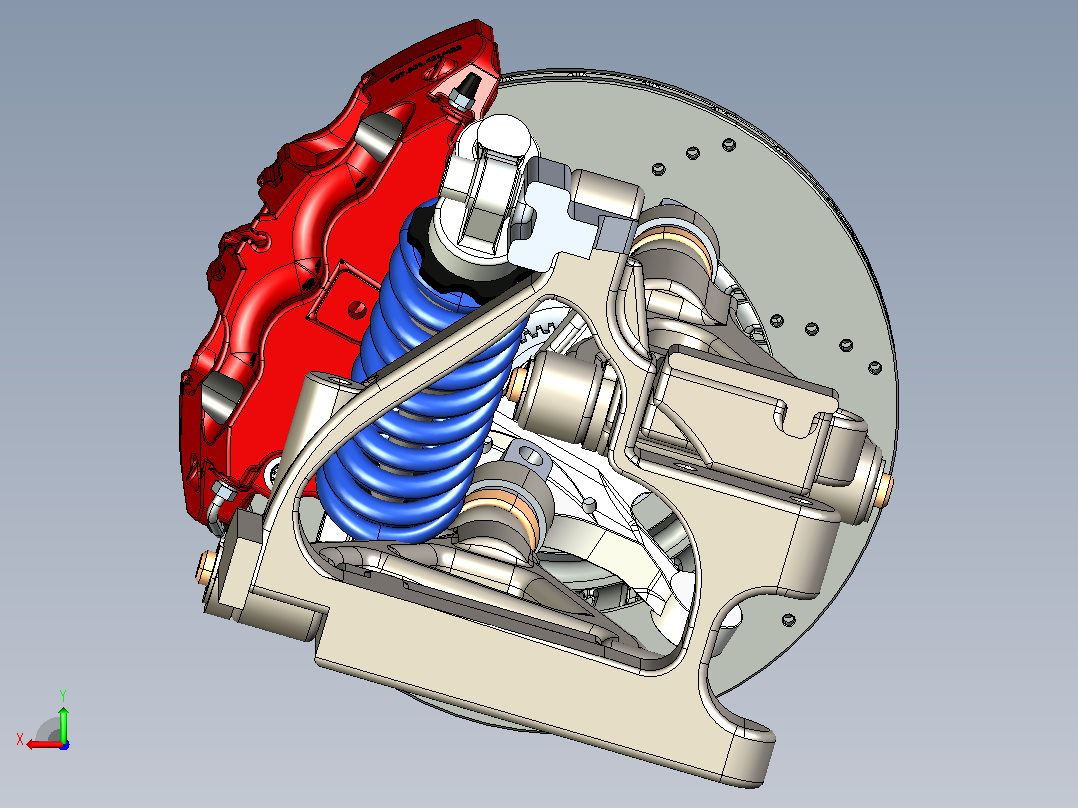 汽车悬挂系统Suspension System-281 STP后视图