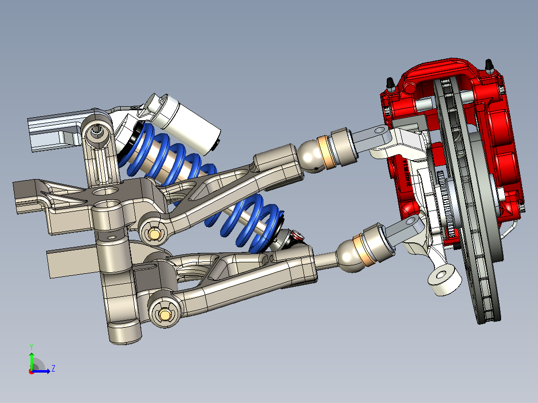 汽车悬挂系统Suspension System-281 STP左视图