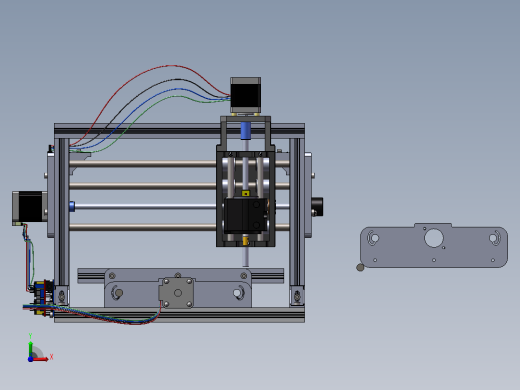 Prototipo cortador雕刻机前视缩略图