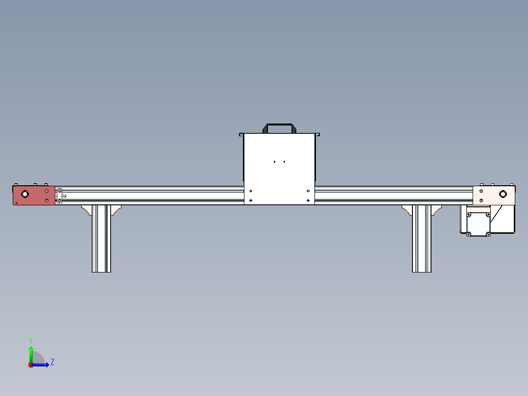 LED UV固化机sw2020可编辑左视图
