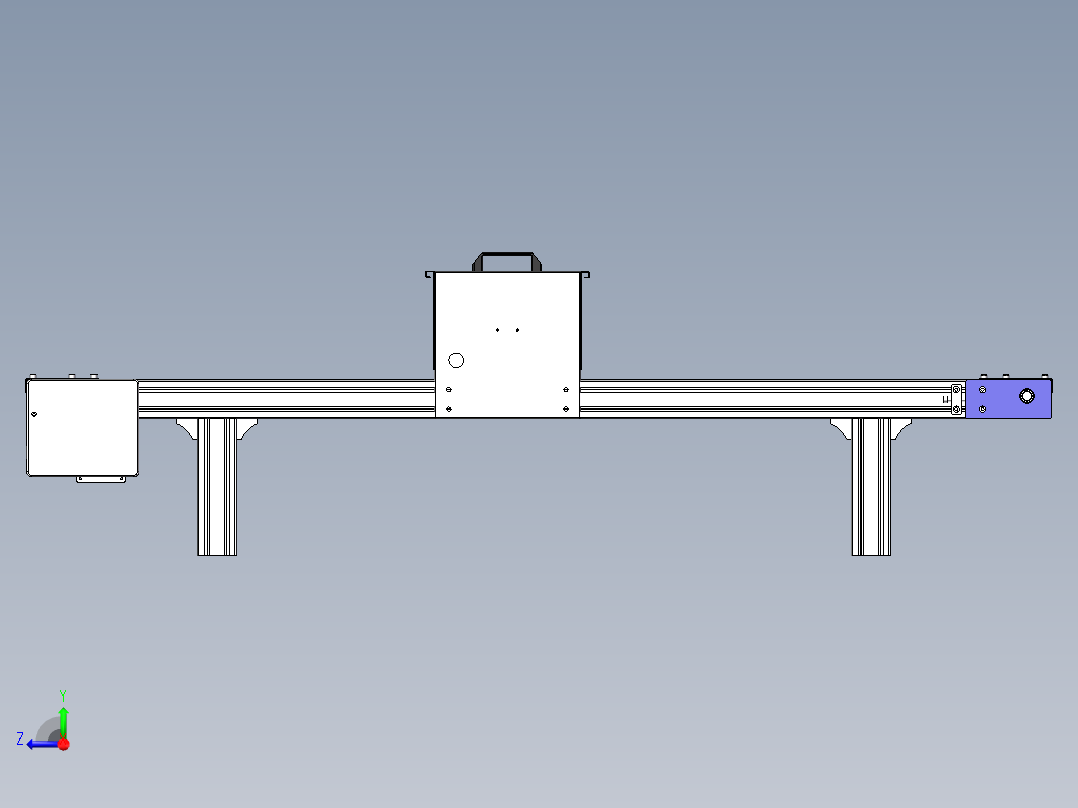 LED UV固化机sw2020可编辑右视图