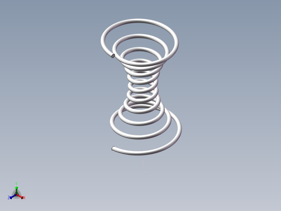 异形弹簧 正等轴测图