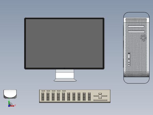 solidworks mac-pro机箱前视缩略图