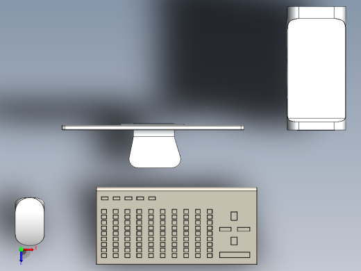 solidworks mac-pro机箱俯视缩略图