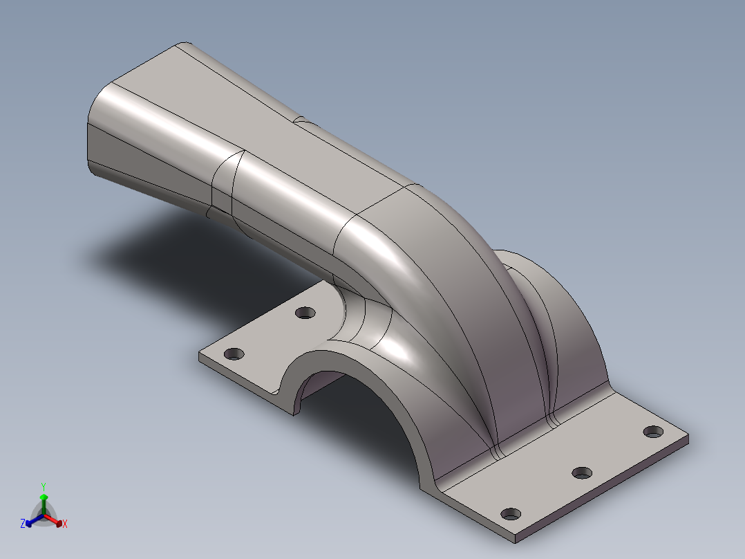 排气装置正等轴测图
